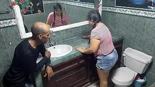1 part my boss seduces me in the bathroom fucking my big pussy