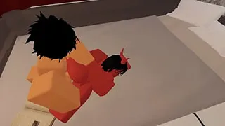Getting fucked by a randmon guy in Roblox ( My firist video )