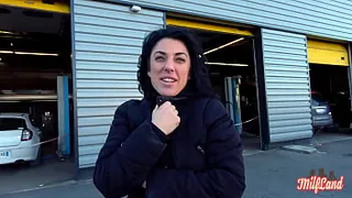 Hot milf Sabrina knows what to do with two cocks