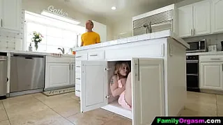 FamilyOrgasm - Old Man Convinces his Step Daughter to Go School