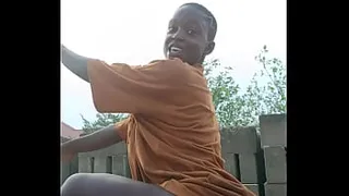 Crazybitch showing her ass dance moves to her family members and they were really proud