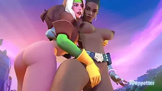 Rogue plays Shuri - Fortnite - 3d animation