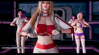 [MMD] Dreamcatcher - SCREAM Hot Striptease Ahri Akali Kaisa Evelynn Seraphine KDA League of Legends