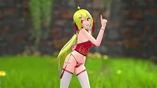 Chinese Girl M22 Hentai Undress Dancing Strip MMD 3D Blonde Hair (CLIP)
