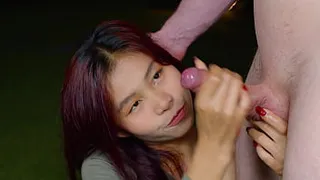 Reach Around Handjob Out in the Wild