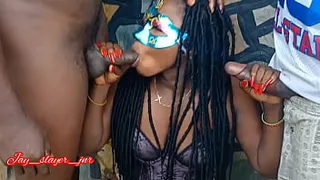 New girl from Lagos opted to fuck outdoors (Body shaking orgasm)