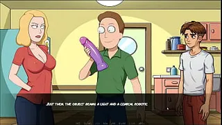 Portal Porn Demoniums [ PARODY HENTAI GAME ] Ep.1 Morty's sister squirting in the shower !