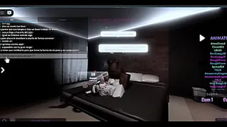 Cheating whore fucked by black guy in Roblox condo
