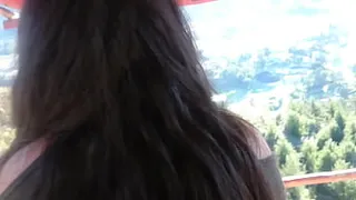 With my best friend in the mountains