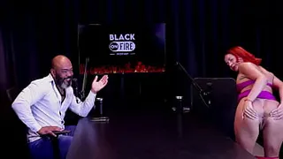 Slutty redhead shows her ass after saying her husband suggested she join the liberal movement, she likes big, thick cocks, and doesn't watch the scenes - Bruna Ferrari (WATCH ON: SHEER/RED)