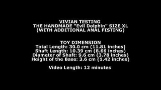 Vivian Testing The Handmade Dolphin Size XL (With Additional Anal Fisting) TWT269