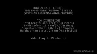 Didi Zerati Testing The Handmade Balldog Size XL (With Additional Anal Fisting) TWT141