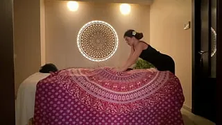 Sexy Milf Masseuse Gives Balinese Massage Part 1