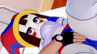 Pomni (The Amazing Digital Circus) wants to fuck in the infirmary wearing her sports clothes (uncensored)