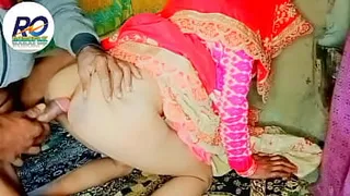 Indian Desi Village saree Red saree me jabardast Anal chudai part 2 Hindi audio aawaj me (Roboplx