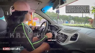 I showed off with a completely transparent shirt for strangers at the gas station