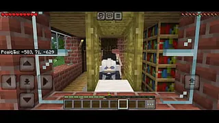 Young guy fucks young girl in Minecraft