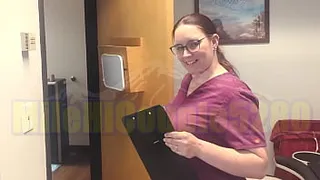 Guy goes into doctor's office for a checkup and fucks big-tittied nurse | MileHiCouple5280