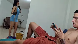 HORNY MAID!!! ambargirl the horny maid fucks HER BOSS - HOTYOUNG1010