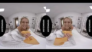 VR - Big black dildo in tight pussy