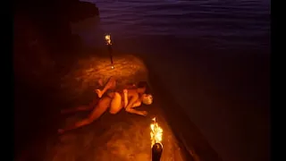Fucking on the shore of the beach
