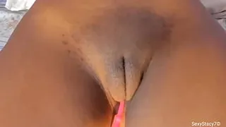 Sexystacy7 phat pussy amateur rubbing her clit