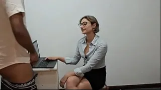 The naughty secretary attacks again
