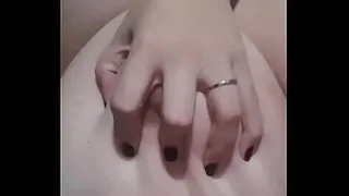 Bbw HotWife playing with her big boobs and inserting dildos in the pussy