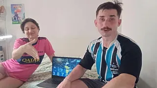 My soccer team lost, she won the bet and had to eat my dick