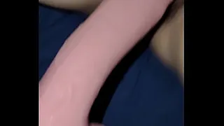Wife Takes Massive Dildo