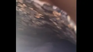 On the stairs