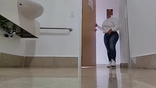 Hidden camera in the hospital bathroom