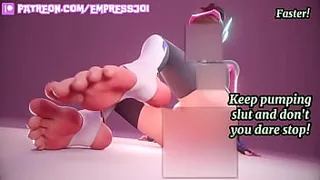 Beta Censored JOI - Focus On FEET Only! (femdom, censors, degradation)