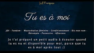 You are mine - French audio porn JOI femdom