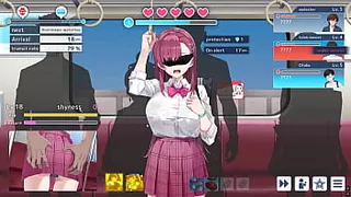 Undercover Pervert Investigator Lina in JK uniform and blindfold
