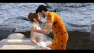 Fred & Wilma Flinstone Fuck In Cave SIMS SEX