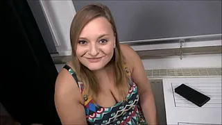 CHEATING BLOWJOB!!! And his girlfriend is right next door!