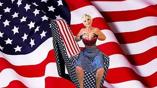 Granny America's Happy Fuckin’ New Year 's Creampie!