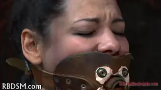 Hardcore clamping of sexy jugs