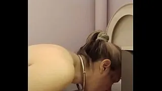 2024 09 10 slave F licks the toilet
