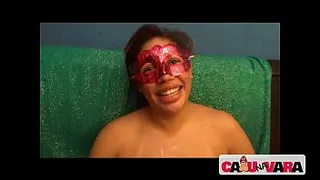 Fat busty fucking with two mature mens for money