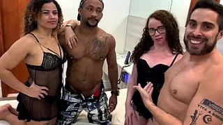 Fucking with xvideos' most famous trisal with Jr Doidera ended in a lot of milk