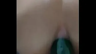 Riding my cucumber