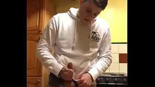 cute white guy cum