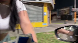 I meet a sexy saleswoman in Buenos Aires and she ends up being my amateur porn actress.