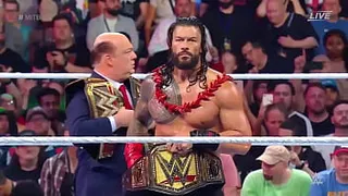 Roman Reigns e Solo Sikoa vs The Usos - Money in the Bank 2023