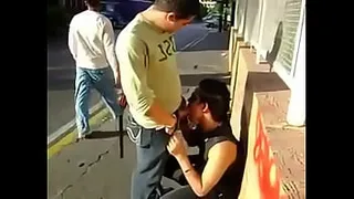 A gay public sucking