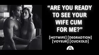 Desperate wife gets fucked in front of husband | Real couple | Amateur cuckold humiliation