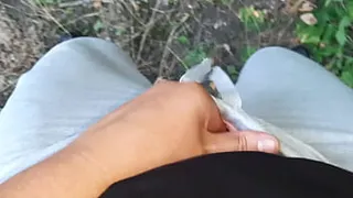Three girlfriends in a swimsuit, shorts and jeans masturbate outdoors - Lesbian Illusion Girls