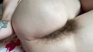 Hairy ass fetish video super hairy asshole